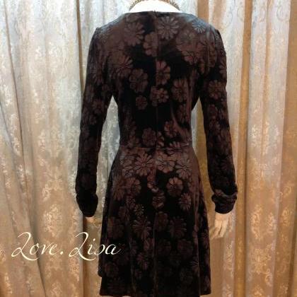 Black Velvet Bodycon Dress /prom Dress/ Evening..