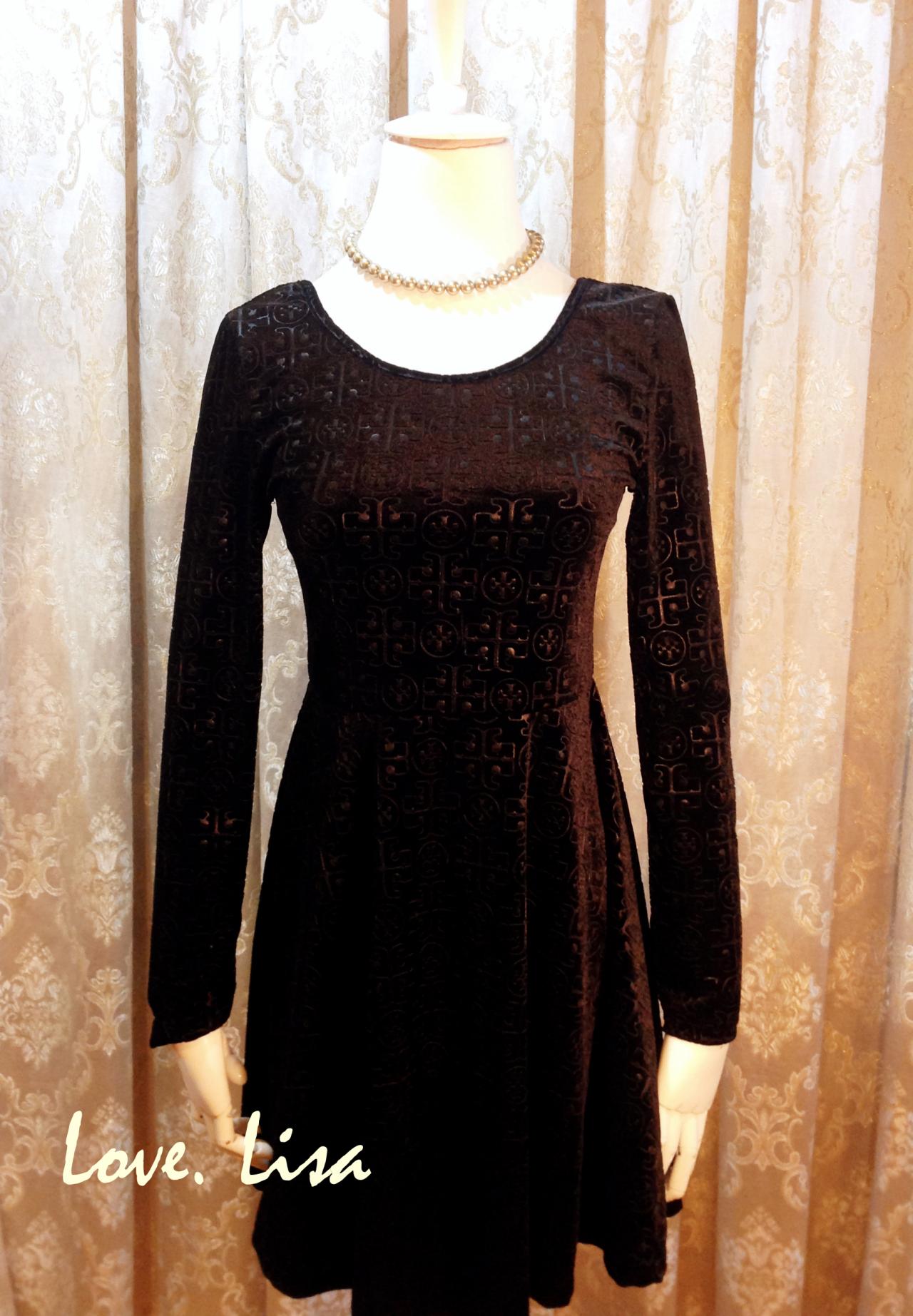 Black Velvet Bodycon Dress /prom Dress/ Evening Party Dress/ Wedding Dress